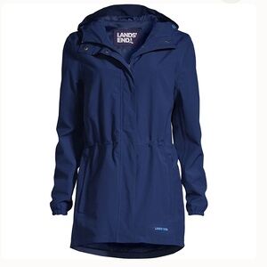 Lands' End Navy Hooded Jacket